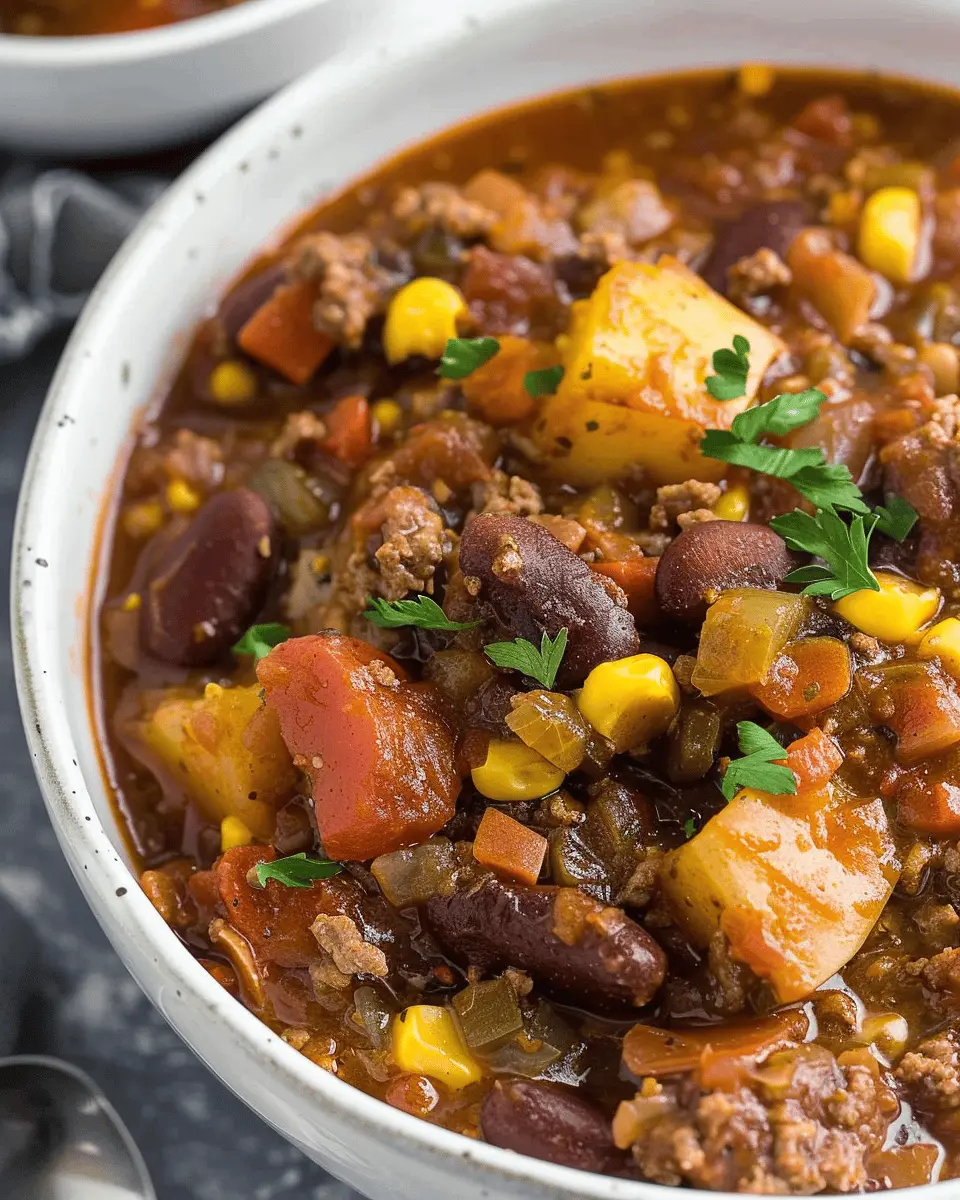 Texas Cowboy Stew: Hearty Beef & Turkey Bacon Comfort Bowl