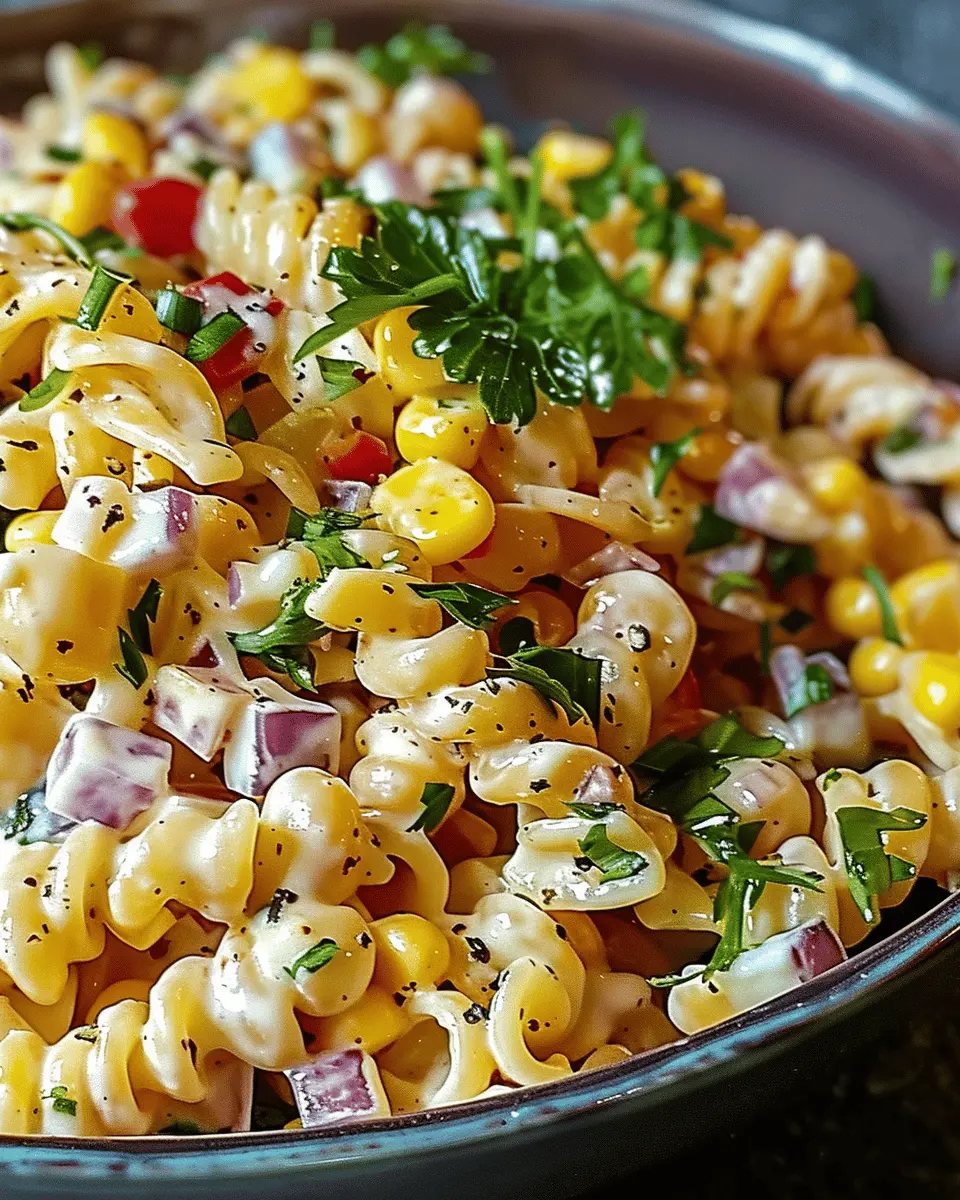 Street Corn Pasta Salad with Turkey Bacon: A Flavorful Twist