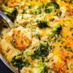 Cheesy Chicken, Rice & Broccoli Bake