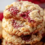 Buttery Raspberry Crumble Cookies