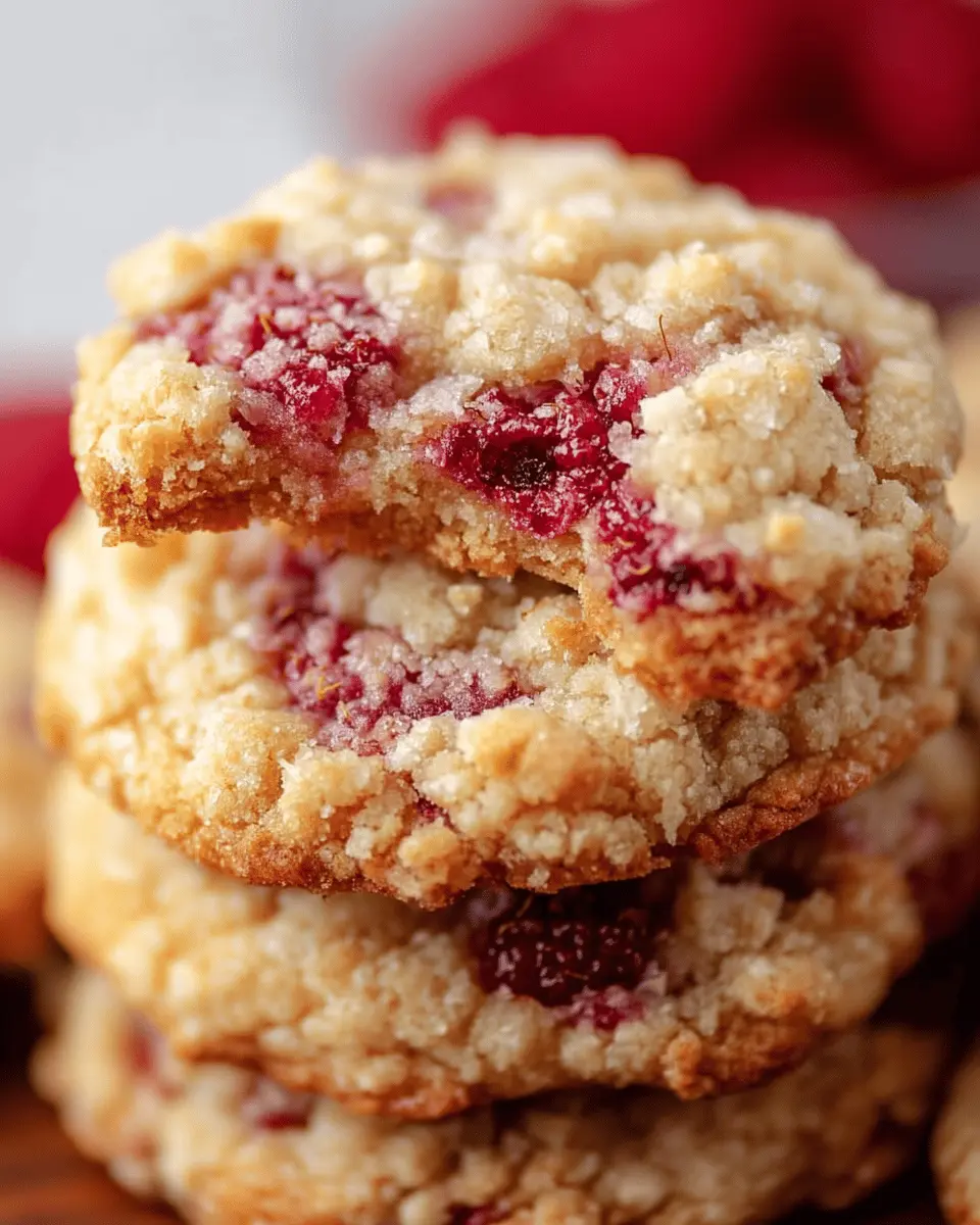 Buttery Raspberry Crumble Cookies: The Best Homemade Treats