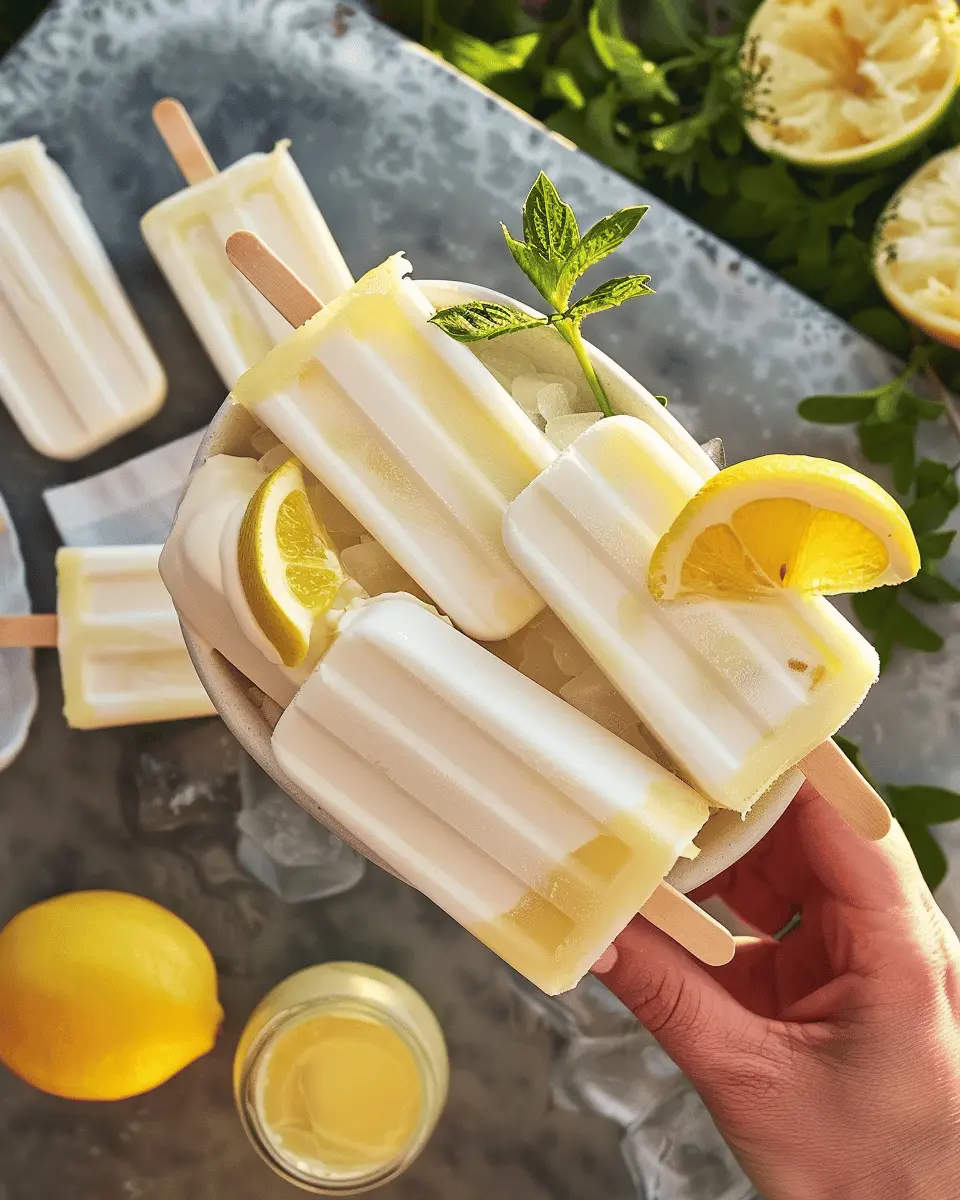 Limoncello Yogurt Pops: Refreshing and Easy Homemade Treats