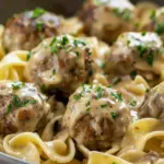 Instant Pot Swedish Meatballs and Egg Noodles