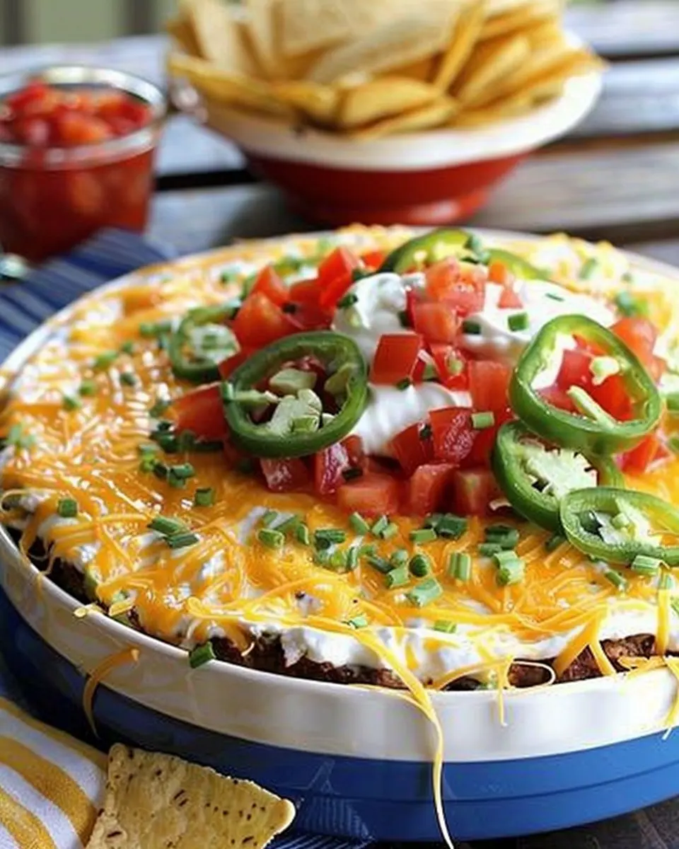 Favorite Layered Party Dip: Easy Turkey Bacon and Beef Delight