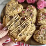 Heart Shaped Chocolate Chip Cookies