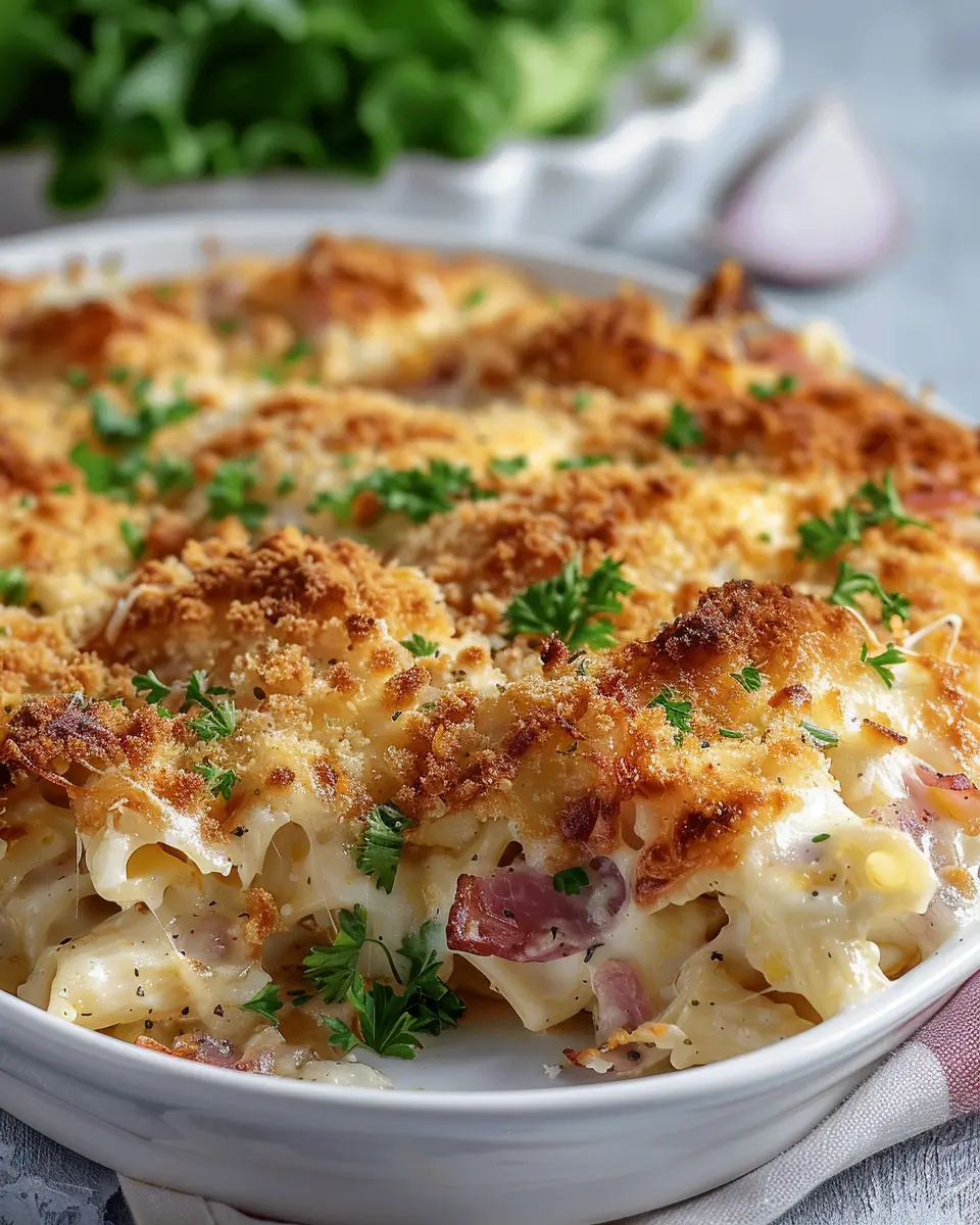 Chicken Cordon Bleu Casserole Recipe with Turkey Bacon Delight