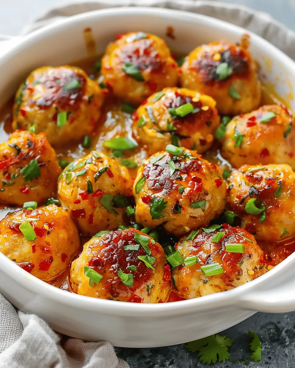 Easy Thai Baked Chicken Meatballs: Juicy and Full of Flavor