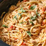 Crock Pot Chicken Spaghetti