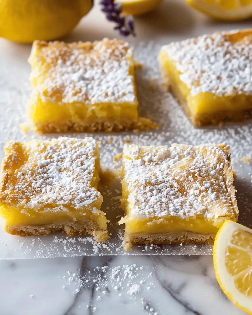 Lemon Bars Recipe: Easy and Zesty Treat for Every Occasion