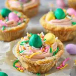Air Fryer Easter Basket Cookie Cups