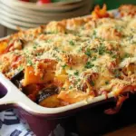 Eggplant Parmigiana Pasta Bake