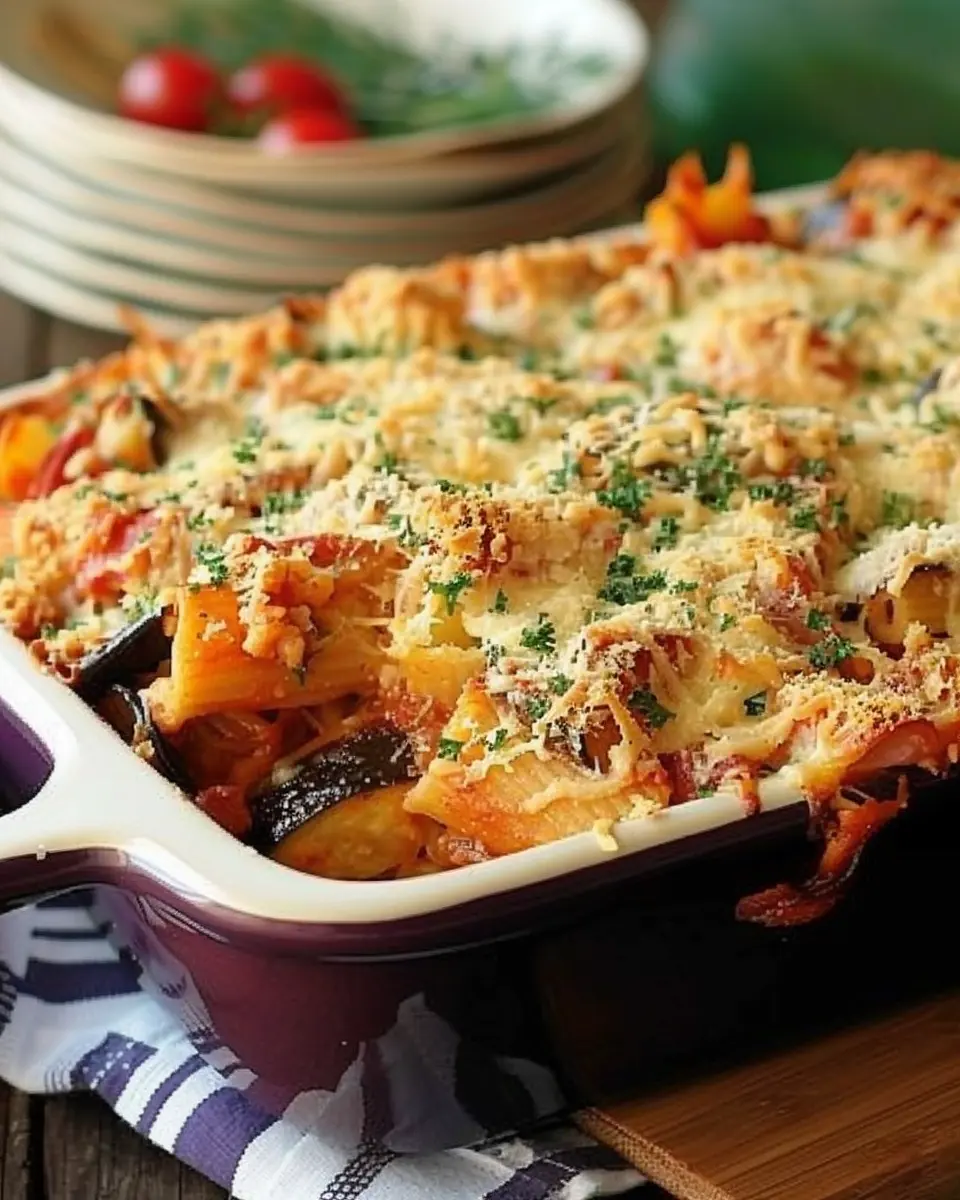 Eggplant Parmigiana Pasta Bake: A Hearty and Easy Delight