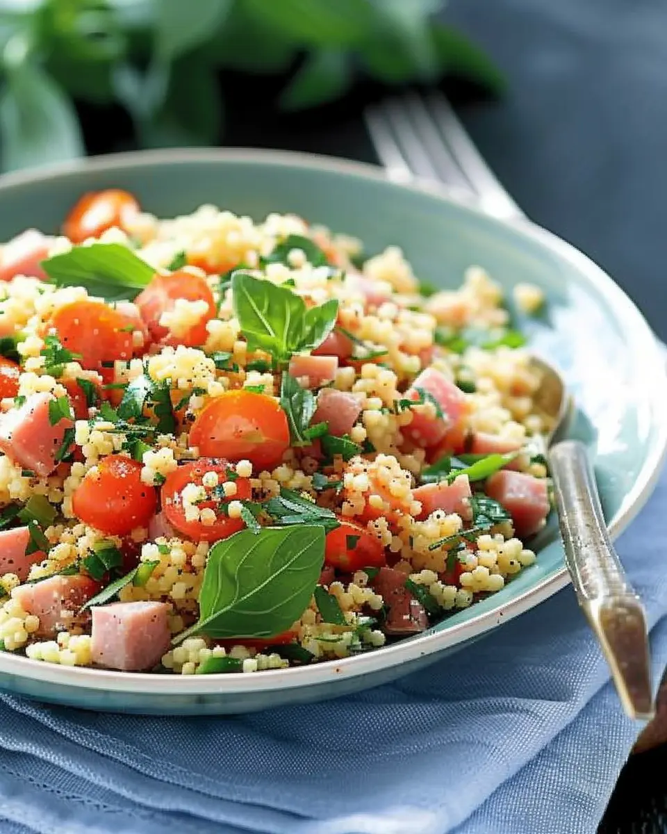 Couscous with Chicken Ham and Tomatoes: A Delightful Easy Dinner