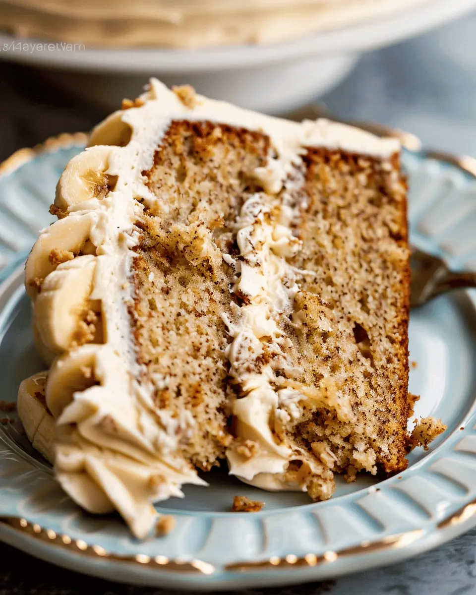 Banana Cake Delight with Brown Butter Cream Cheese Frosting