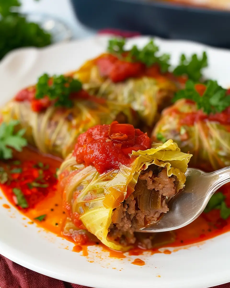 Ina Garten’s Stuffed Cabbage Rolls with Turkey Bacon and Chicken Ham