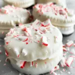 Easy Peppermint White Chocolate Covered Oreos