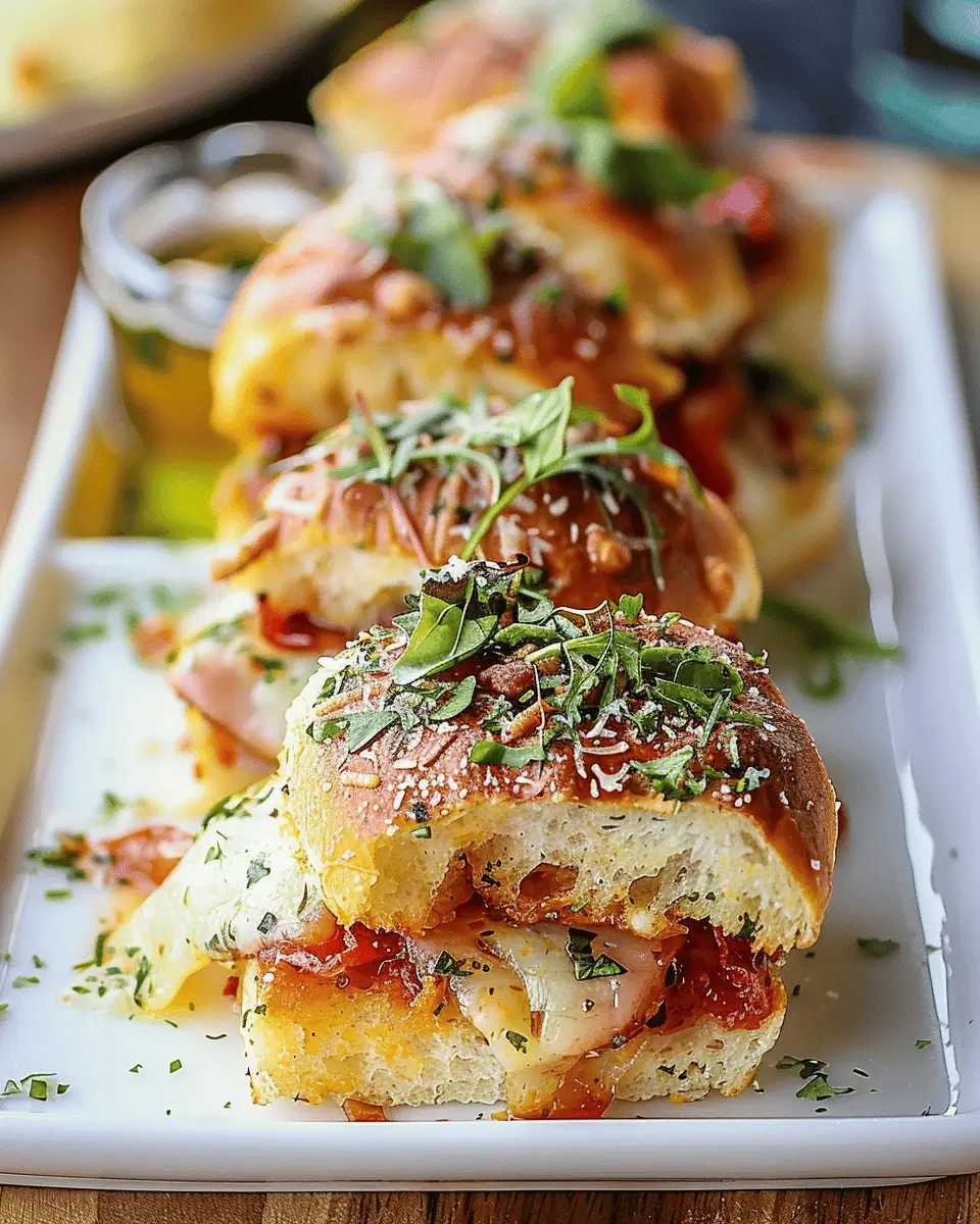 Pizza Sliders: Easy Turkey Bacon & Chicken Ham Delight for All