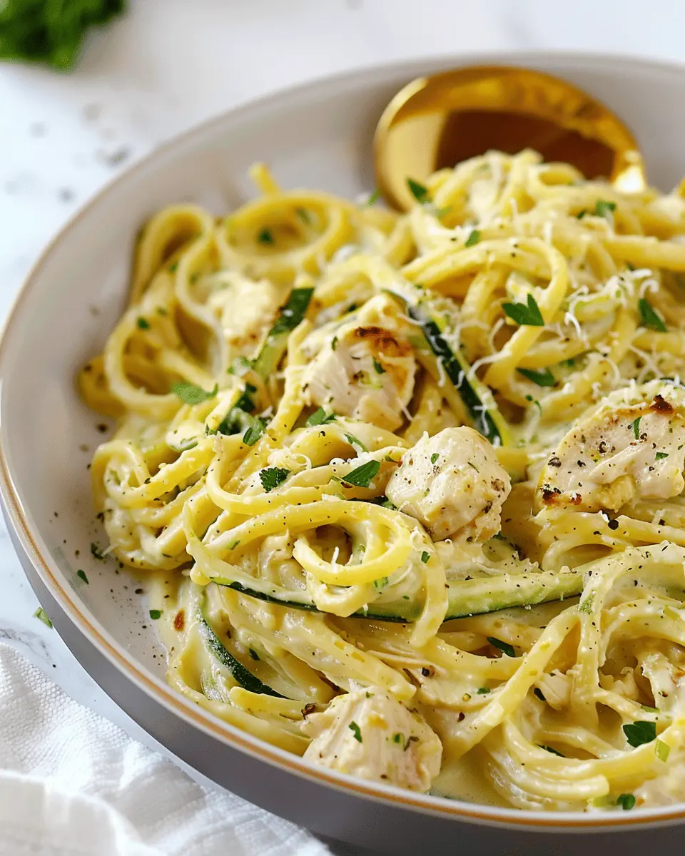 Creamy Zucchini and Chicken Pasta: Easy Weeknight Delight
