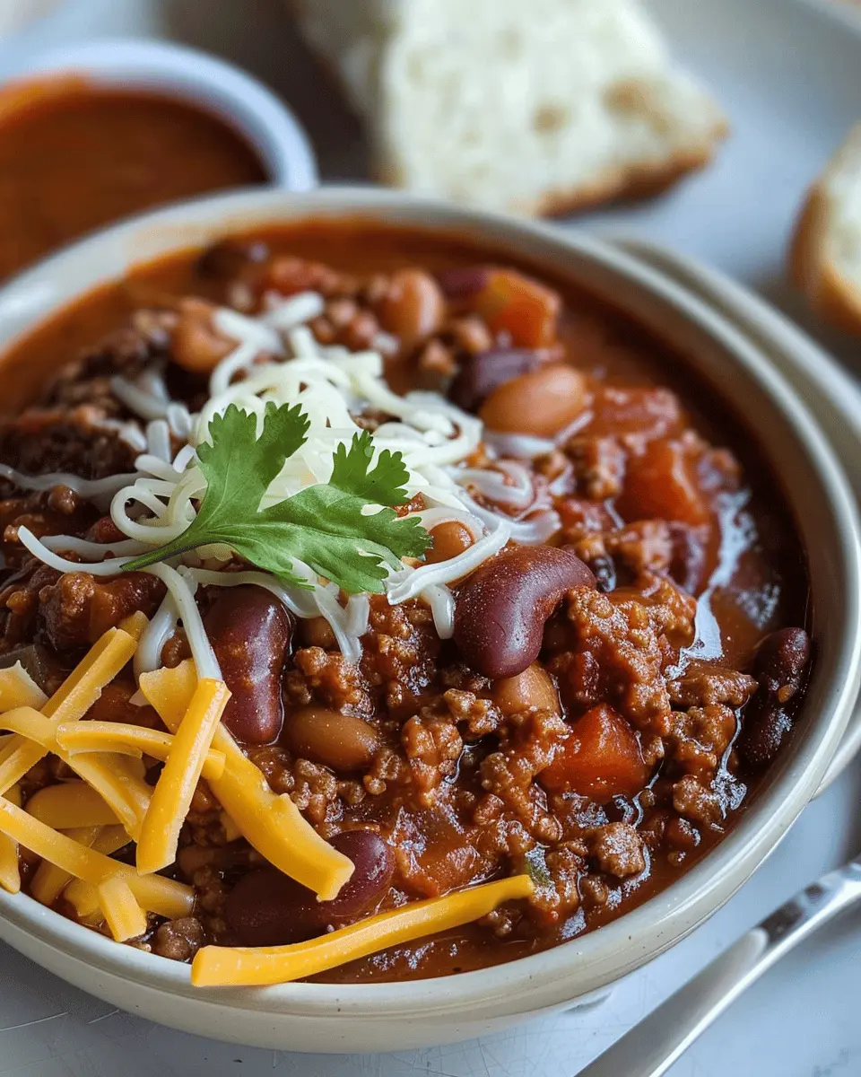 Cafeteria Chili: The Easy Comfort Food with Turkey Bacon Twist