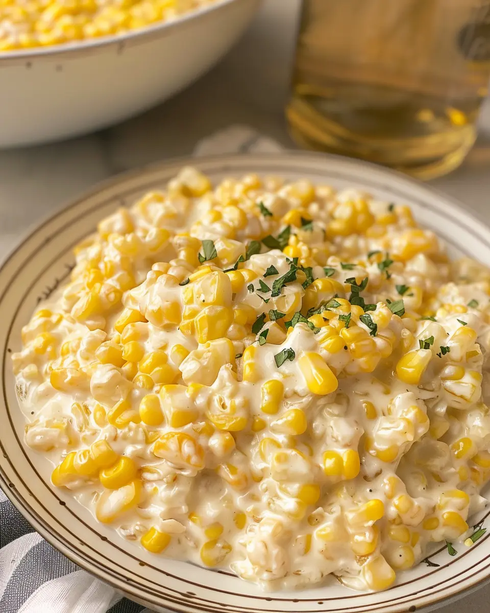 Slow Cooker Creamed Corn: Indulgent Ruth’s Chris Twist with Turkey Bacon