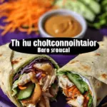 Thai Peanut Sauce Chicken Wraps