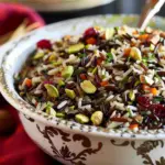 Wild Rice Pilaf with Pistachios and Cranberries