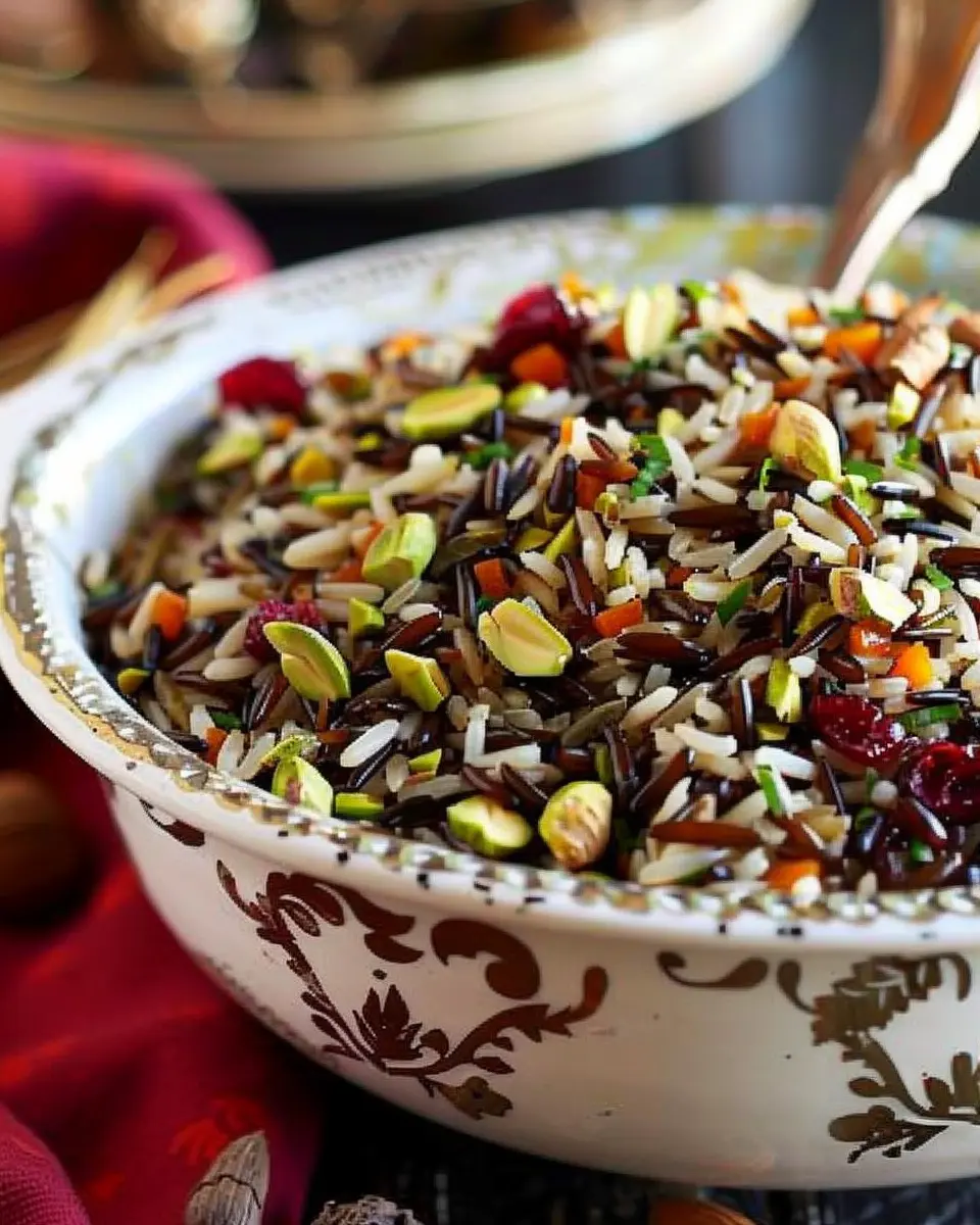Wild Rice Pilaf with Pistachios and Cranberries: A Nutritious Delight