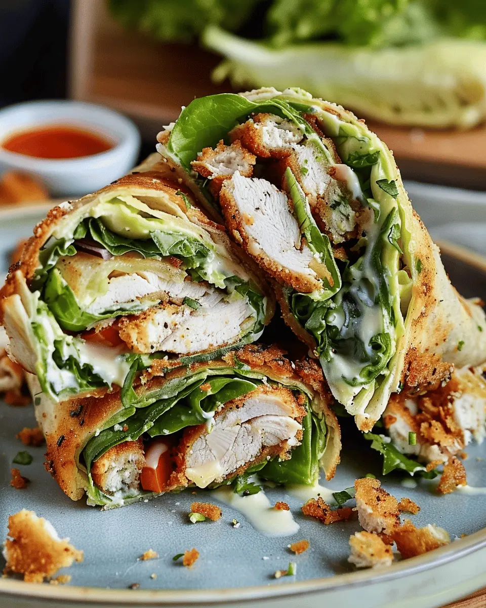 Next-Level Chicken Caesar Wrap with Crispy Parmesan Crust Delight