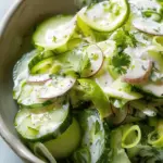Creamy Cucumber Salad with Lime