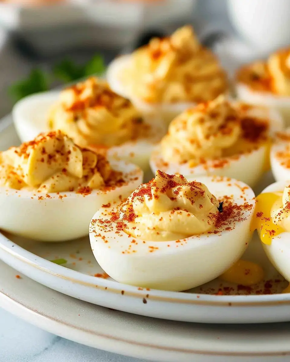 Air Fryer Deviled Eggs with Turkey Bacon for Easy Entertaining