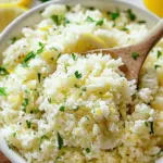 Lemon Garlic Cauliflower Rice