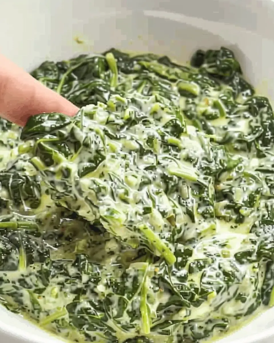 Easy Ruth’s Chris Steak House Creamed Spinach with Turkey Bacon