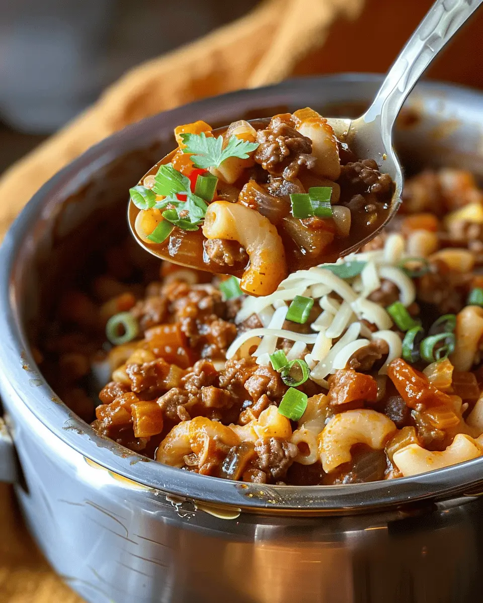 One Pot American Goulash with Turkey Bacon and Chicken Ham Goodness