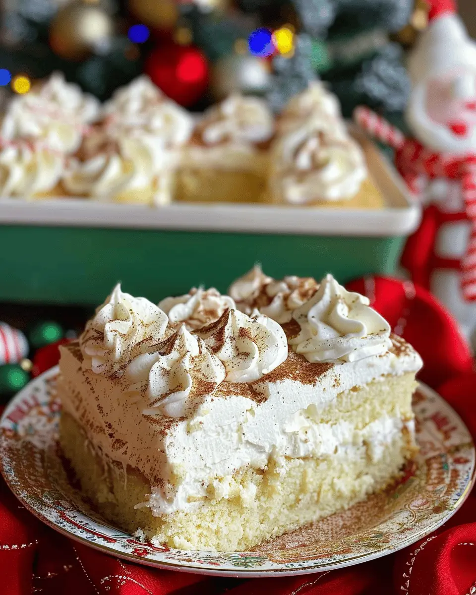 Eggnog Poke Cake: The Best Indulgent Holiday Dessert Recipe