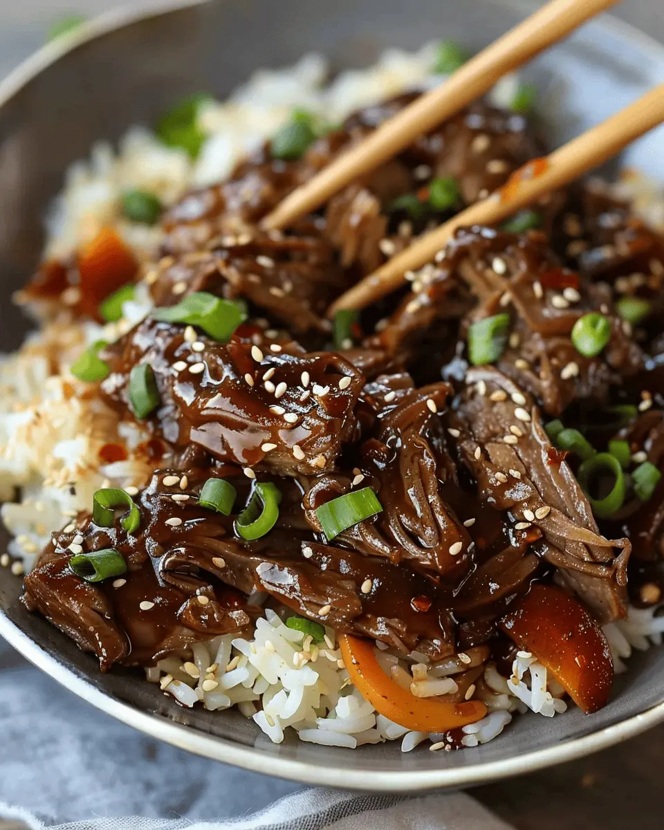 Slow Cooker Korean Beef: Easy and Flavorful Homemade Delight