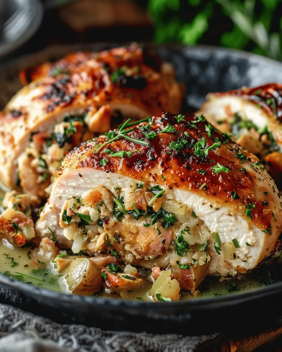 Stuffed Chicken Breast: Juicy Turkey Bacon and Spinach Delight