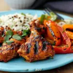 Tandoori Chicken with Grilled Peppers
