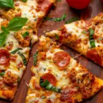 Air Fryer Chicken Crust Pizza