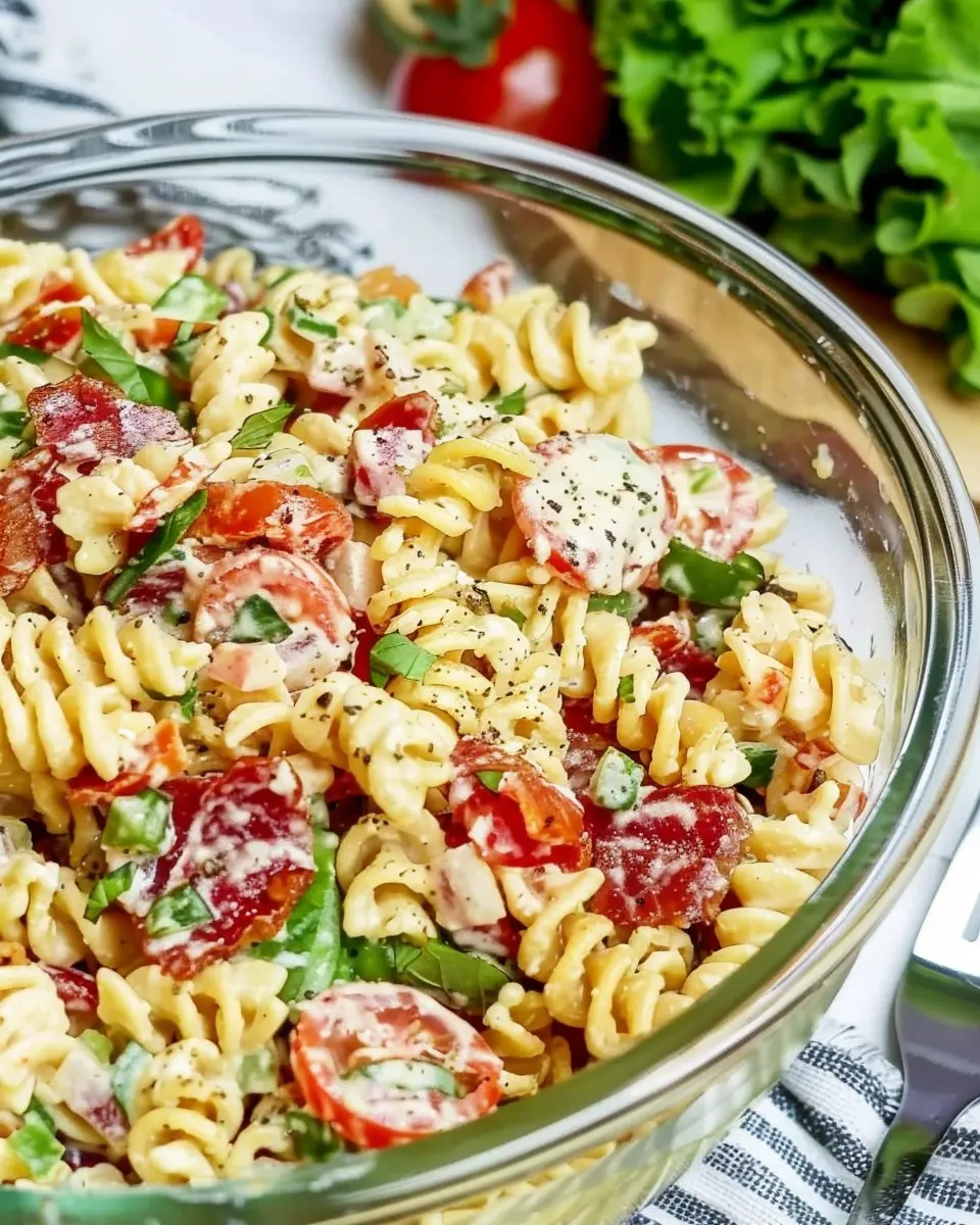 Instant Pot BLT Pasta Salad: Easy Turkey Bacon Delight for Home Cooks