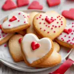 Air Fryer Valentine’s Day Heart Sugar Cookies