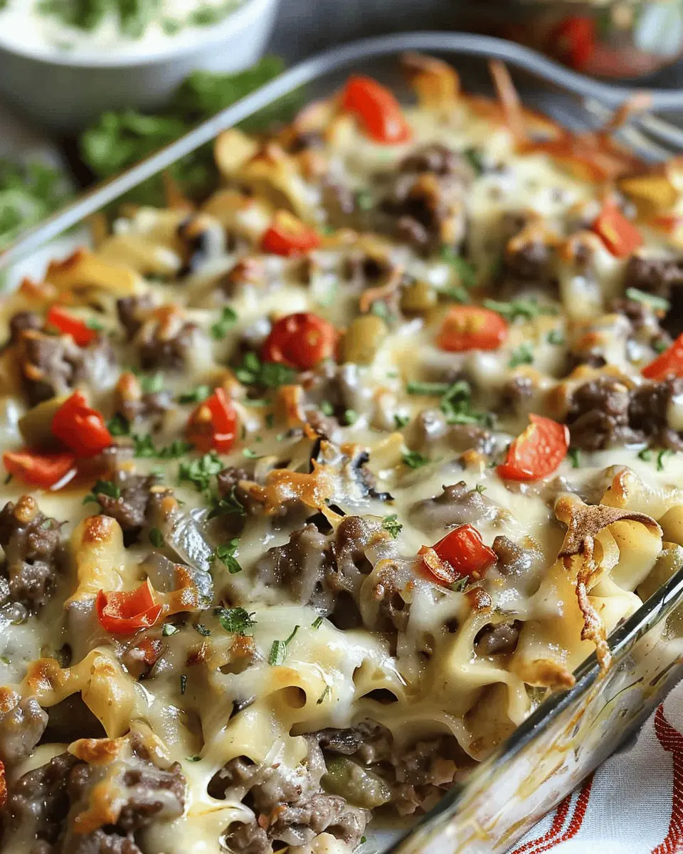 Philly Cheesesteak Casserole: A Joyful Twist on Comfort Food
