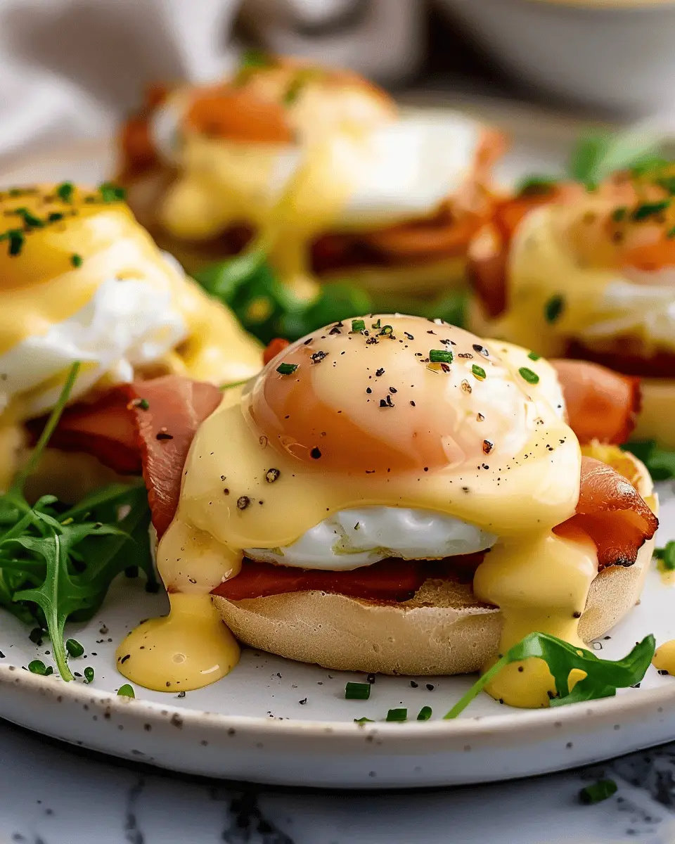 Eggs Benedict is the Ultimate Indulgent Brunch Recipe with Turkey Bacon and Chicken Ham