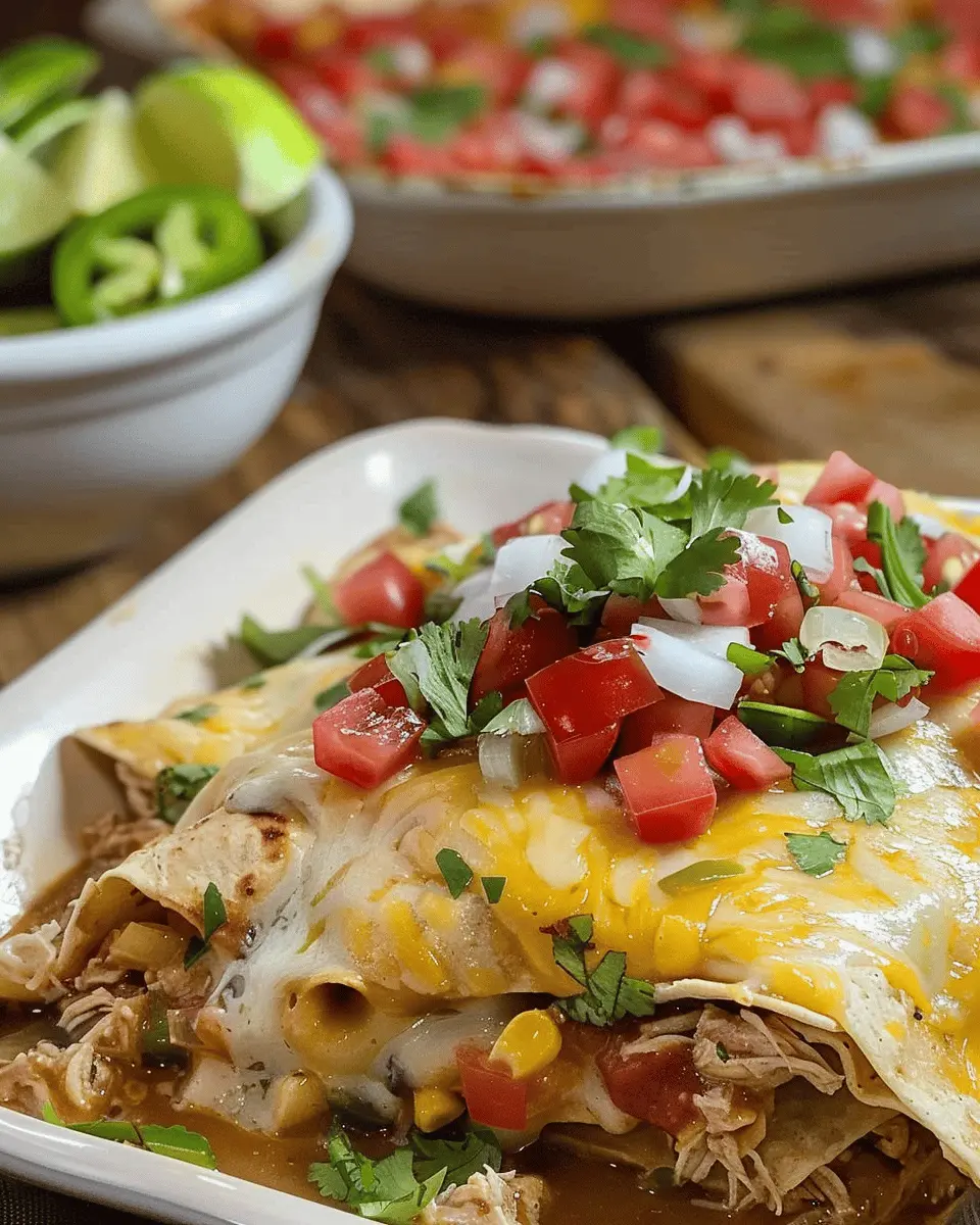 Chicken Enchilada Casserole: Quick, Easy, and Comforting Delight
