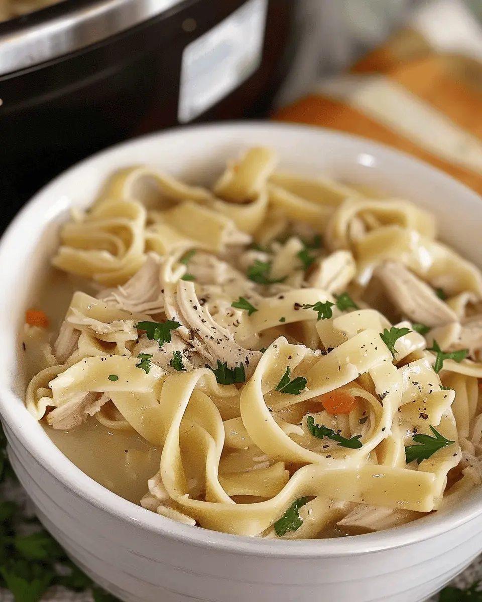 Crockpot Chicken and Noodles: Easy Comfort Food for All