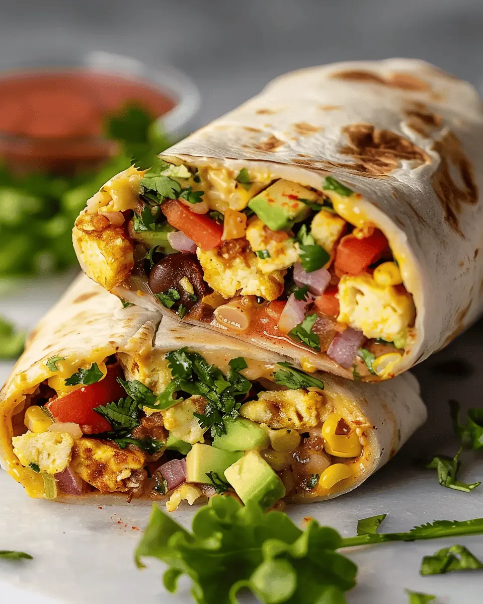 Vegetarian Breakfast Burrito: Easy Recipe with Turkey Bacon Twist