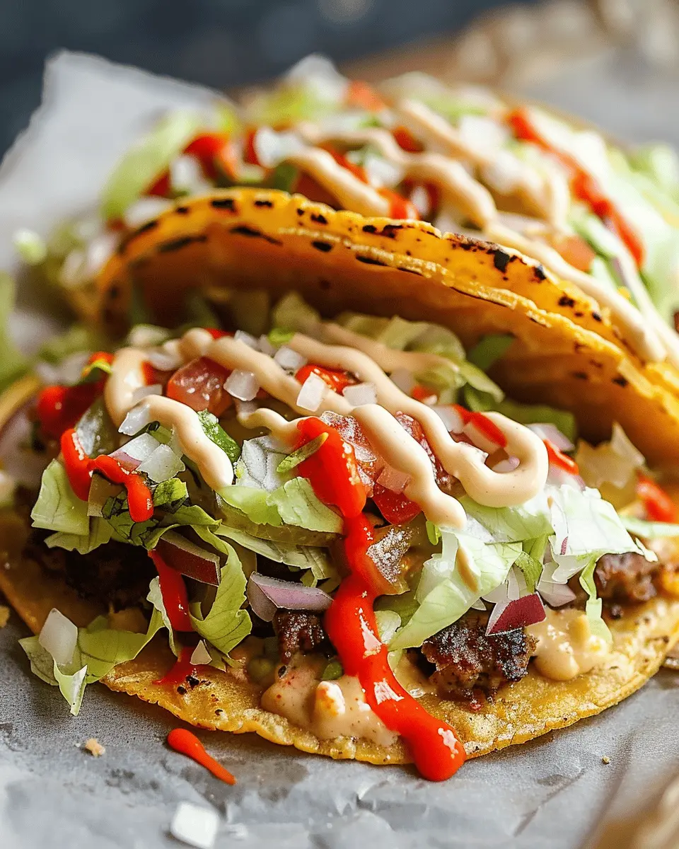 Smash Burger Tacos: Juicy Flavor with Turkey Bacon Delight