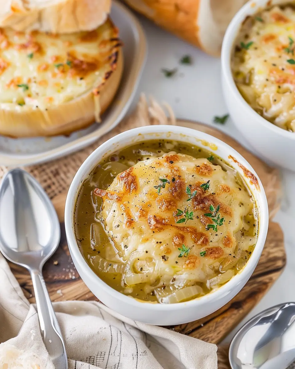 Instant Pot Copycat Applebee’s French Onion Soup with Turkey Bacon