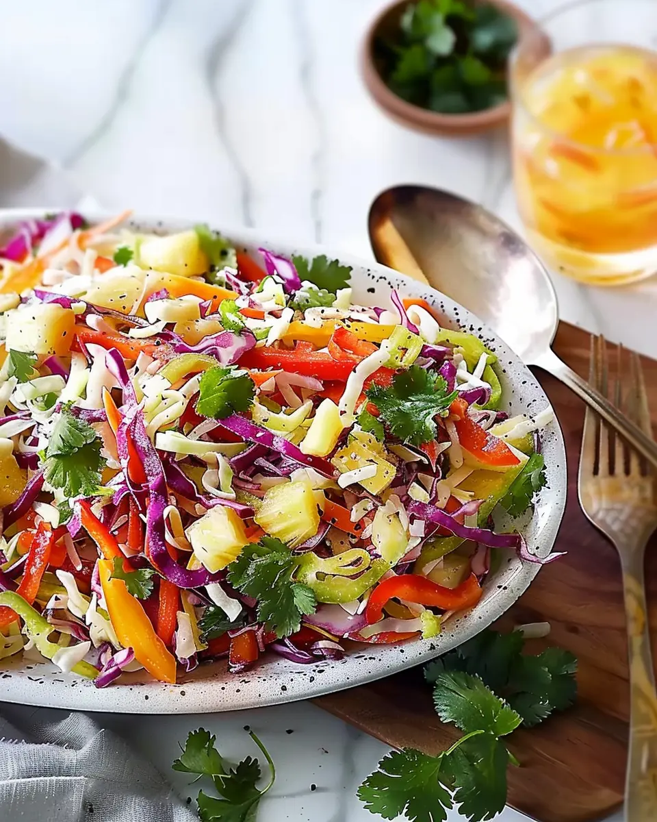 Pineapple-Pepper Slaw: A Refreshing Twist for Your BBQ Feast