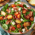 Spinach Salad With Warm Bacon Dressing
