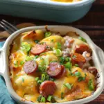 Crockpot Pierogi Casserole with Kielbasa